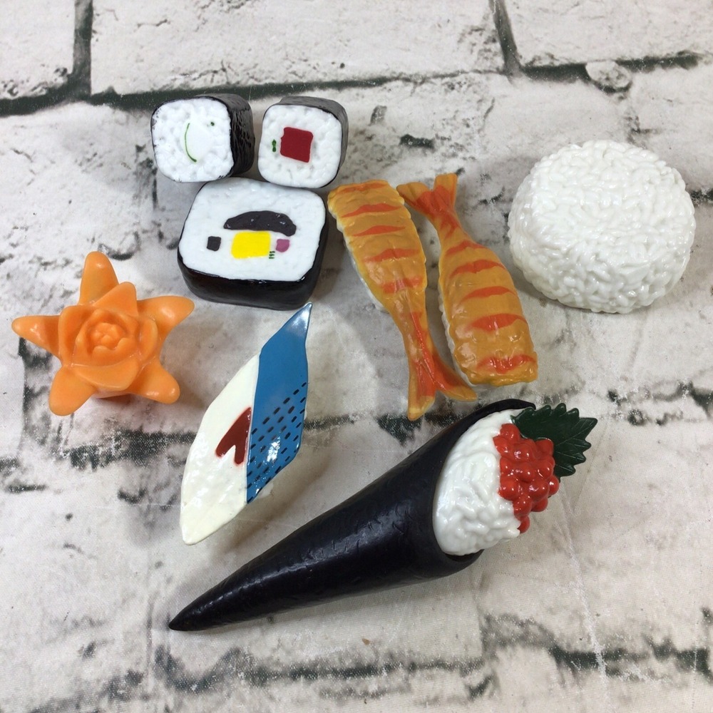 Play Food Realistic High Quality Rubber Japanese Food Set